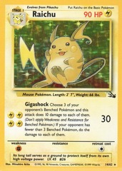 Raichu - 14/62 - Holo Rare - Unlimited Edition